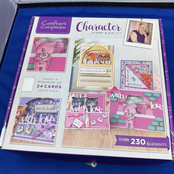 Crafter’s Companion Other - NEW Crafter’s Companion Character Stamp And Die Kit 24 Cards Birthday Event #18